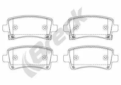 Комплект тормозных колодок, дисковый тормоз BRECK купить
